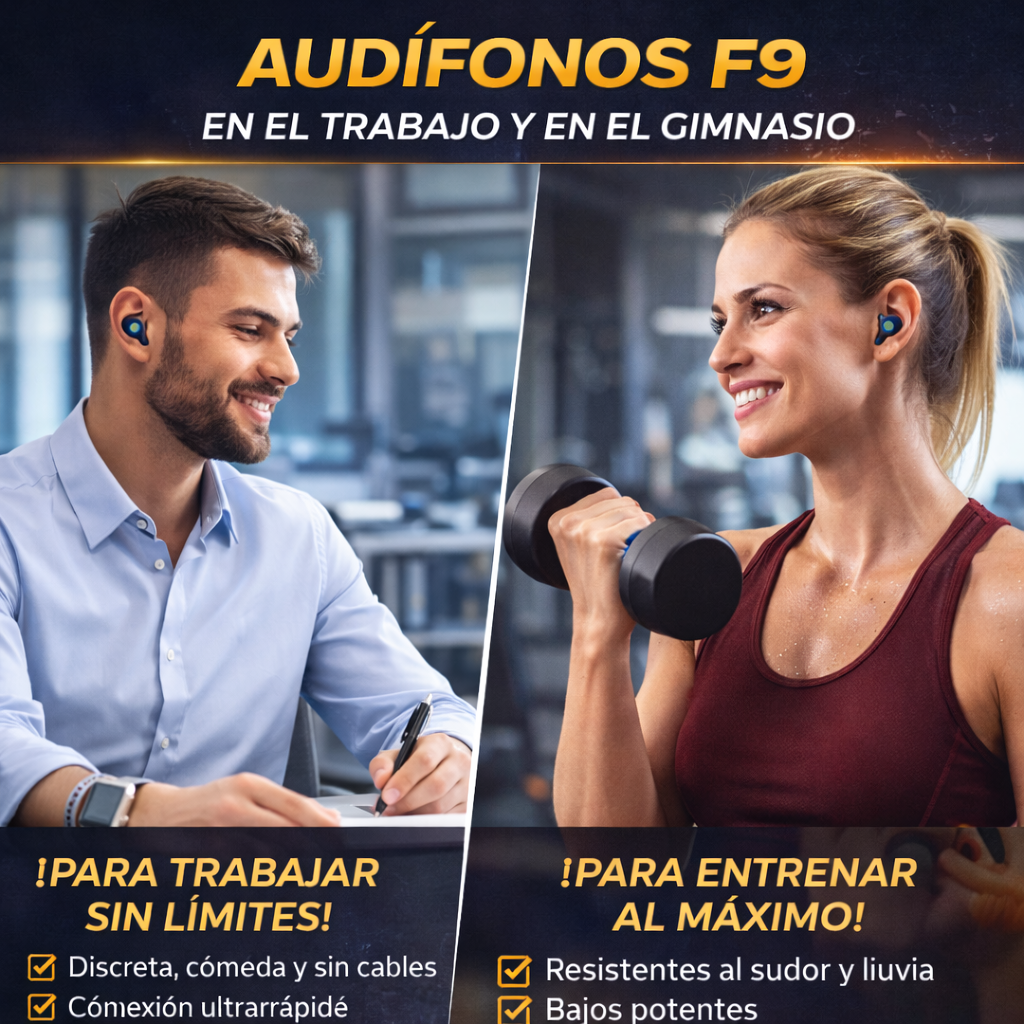 Audifonos Inalambricos F9 bluetooth